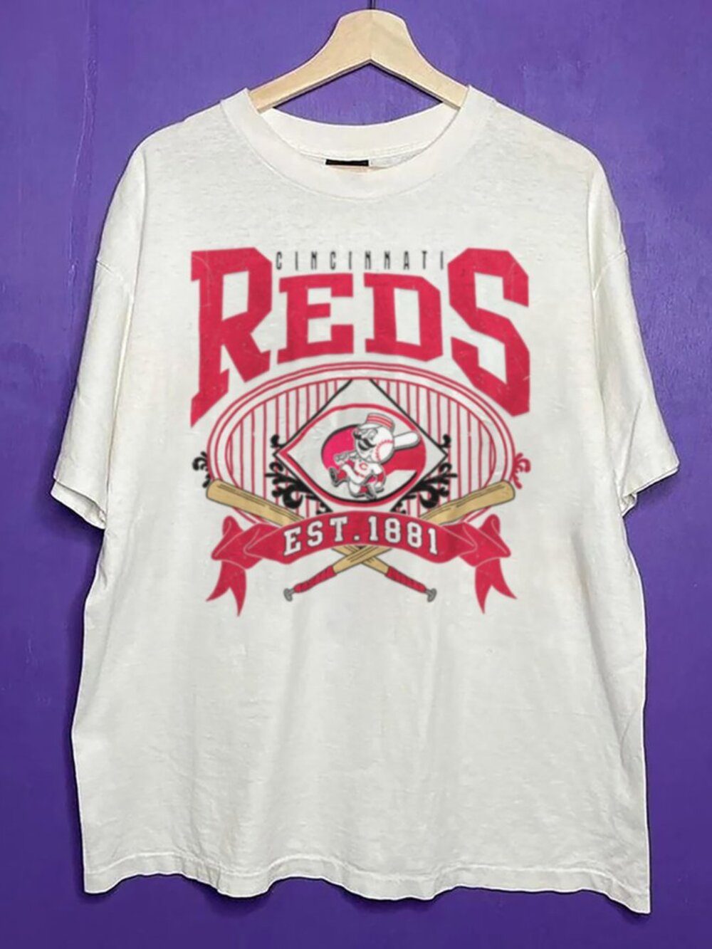 90s Cincinnati Reds Baseball Shirt, Retro MLB Cincinnati Reds Unisex Shirt Tee